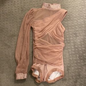 The line up full custom one sleeve dance costume